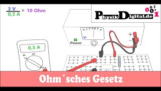 Ohm´sches Gesetz  einfach und anschaulich erklärt [upl. by Yevrah582]