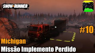 SnowRunner Missão Implemento perdido em Michigan PS5 Ep10 [upl. by Lacefield485]