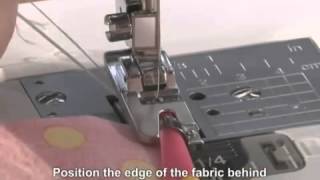 Brother Domestic Sewing Machine Narrow Hemmer Rolled Hem Foot Tutorial [upl. by Nadabas]