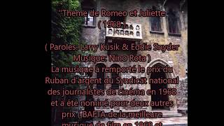 Roméo et Juliette Thème du film Nino Rota Piano et arrangements André Caron [upl. by Hsihsa71]