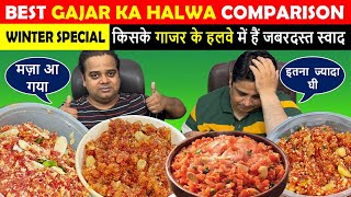 Best Gajar ka Halwa in Delhi 2024  Haldirams vs Dhaba 1986 vs Evergreen vs Gopala Gajar ka Halwa [upl. by Oneg37]