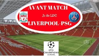 AVANT MATCH LIVERPOOLPSG J1 DE LDC [upl. by Nelleyram156]