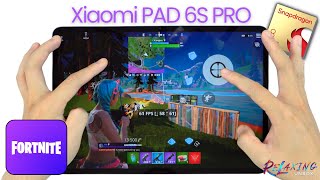 Xiaomi Pad 6S Pro Fortnite Mobile Gaming review  FPS amp Battery Drain test [upl. by Lupee]