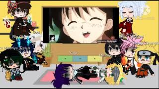 Anime protagonist react to amv part 6 😉🥲 [upl. by Nabru475]