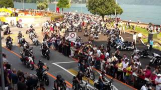 SWISS HARLEY DAYS 2011  Parata HarleyDavidson Lugano [upl. by Dorotea]