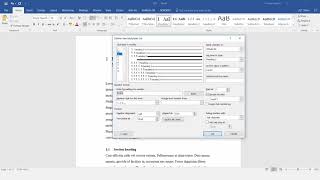 How to autonumber thesis chapters and sections in Microsoft Word [upl. by Wesa386]