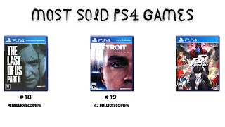 Most Sold PS4 Games of All Time Video Comparison [upl. by Mcleroy]