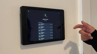 How to use the Loxone control panel for lighting and heating [upl. by Orelee]