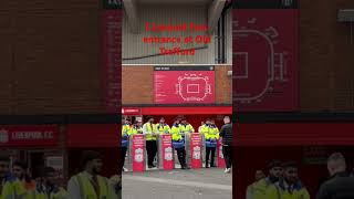 Liverpool fans away entrance Old Trafford manchesterunited manutd Liverpoolfc lfc oldtrafford [upl. by Rebmat]