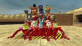 SPARTAN KICK RUBY FNAF SECURITY BREACH ANIMATRONICS IN GMOD [upl. by Ellennad]