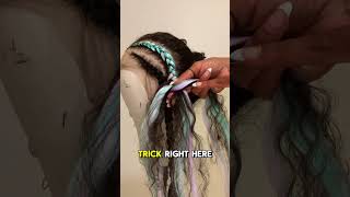 How to Do Feed In Braids Simple technique [upl. by Airbas]