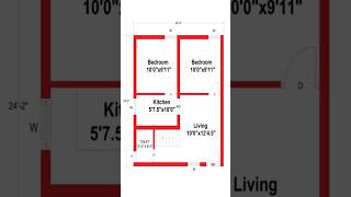 223x 242 House plan 2BHK223 By 242 Home plan223 242 House design in Indian styleEAST FACE [upl. by Harbird676]