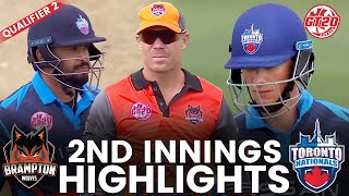 2nd Innings Highlights  Brampton Wolves vs Toronto Nationals  Match 24  Global T20 Canada 2024 [upl. by Horodko]