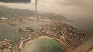 Winair DHT WM303 St Maarten to St Kitts [upl. by Lifton723]