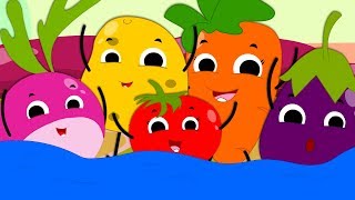 Five In The Bed Vegetables  Vegetables Song  Nursery Rhymes Songs Videos For Kids [upl. by Helbona]