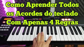 Como aprender TODOS os acordes do teclado com apenas 4 regras [upl. by Neilson]