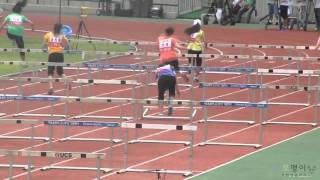 110827 Naeun A Pink Female 100m Hurdles Idol Athletics Championships [upl. by Hgieleak]