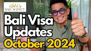 Bali Visa updates October 2024  How to travel and live in Bali [upl. by Assira701]