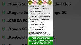 Matokeo Ya yanga Sc Katika Mechi 10 zilizo pitaa yangascmedia yanga yangasc simbasc yangalife [upl. by Medor]