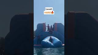 More AIRBAG LAUNCH but they get progressively higher 🔼 PART 2 waterpark stevenage funny fail [upl. by Lodge743]