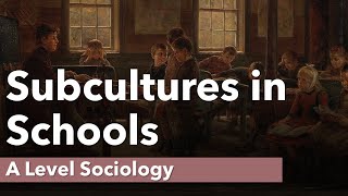 Subcultures in Schools  A Level Sociology [upl. by Aikcir]