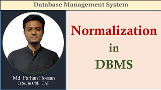 Lec 31  Normalization  DBMS  Bangla Tutorial [upl. by Revned]