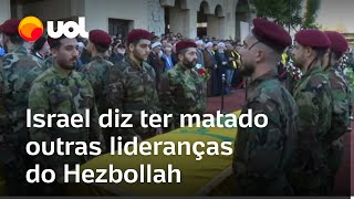 Israel diz ter matado outros líderes do Hezbollah além de Hasshan Nasrallah [upl. by Vernier647]