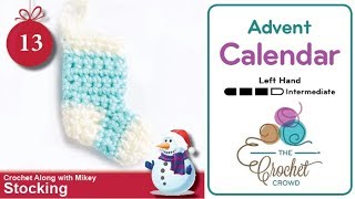 How to Crochet A Christmas Stocking Advent Calendar [upl. by Ethyl]