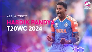 Every Hardik Pandya wicket at T20WC 2024 [upl. by Narud]