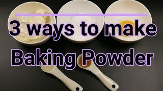 3 easy ways to make baking powder [upl. by Fawna]