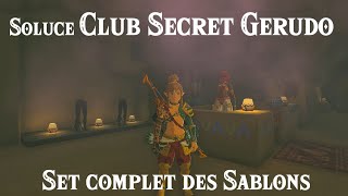 ZELDA TotK  Soluce Club secret Gerudo  Set complet des sablons [upl. by Marigolda]