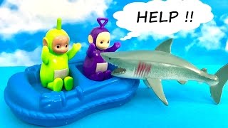 Teletubbies and swimming on a pontoon  Shark attack [upl. by Niehaus757]