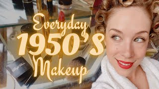 1950s Inspired Makeup for Daily Wear [upl. by Enneicul]