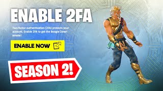 HOW TO ENABLE 2FA ON FORTNITE SEASON 2 [upl. by Marr]