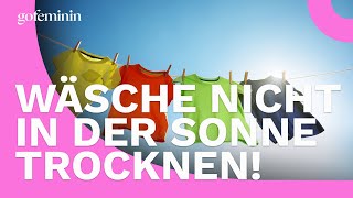 Achtung Diese 5 Kleidungsstücke solltest du nicht in der Sonne trocknen [upl. by Esinad938]