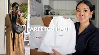 FARFETCH HAUL  2 NEW HANDBAGS amp SPRING ESSENTIALS [upl. by Ennovahc]