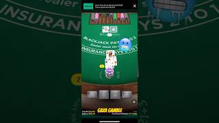 Martingale on first person blackjack big bets blackjack casino gambling poker slot slots win [upl. by Yruj]