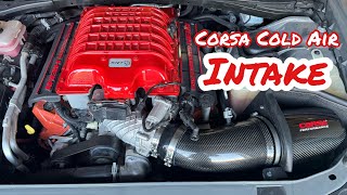 Installation of Corsa Cold Air Intake On My Hellcat Challenger‼️ [upl. by Enyar]