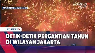 Detik  Detik Pergantian Tahun Baru 2024 Di Wilayah Jakarta [upl. by Onirefez]