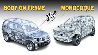 Body on Frame and Monocoque Chassis Explained  Ladder Frame vs Unibody [upl. by Gustaf]