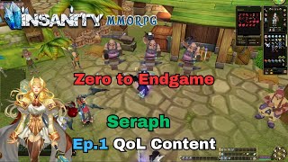 Insanity FlyFF  Zero to End Game Ep1  Reaching 3rd Job Seraph [upl. by Anahsor]