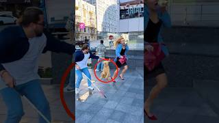 Blind man rescues woman from aggressive dog shorts [upl. by Isbel95]