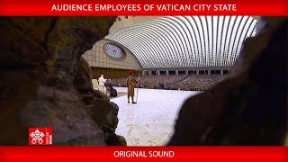 21 December 2023 Audience employees of Vatican City State Pope Francis [upl. by Adnic]