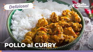 POLLO al CURRY tenero e delizioso con riso basmati come da tradizione 🥘🍗🌶🤤🌿 [upl. by Lister728]