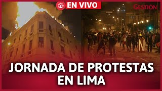 🚨EN VIVO l PROTESTAS PERÚ Así se realizó el PARO NACIONAL en Lima [upl. by Salema965]