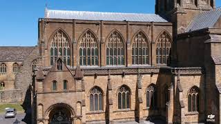 Sherborne Abbey Dorset Drone views [upl. by Nakah118]