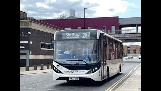 Hulleys of Baslow 1 YX23OTB on a service 257 to Bakewell [upl. by Selhorst]