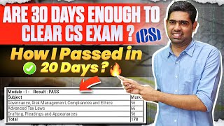 Can you clear CS exams in last 30 days My Proven Strategies CS Exam December 2024 CS Executive [upl. by Hillell249]