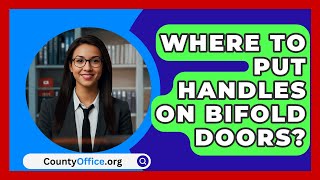 Where To Put Handles On Bifold Doors  CountyOfficeorg [upl. by Aihsemot857]