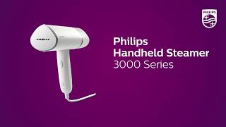 Philips Handheld Steamer 3000 Series STH3020  Compact amp foldable Kill 999 of bacteria [upl. by Russo]